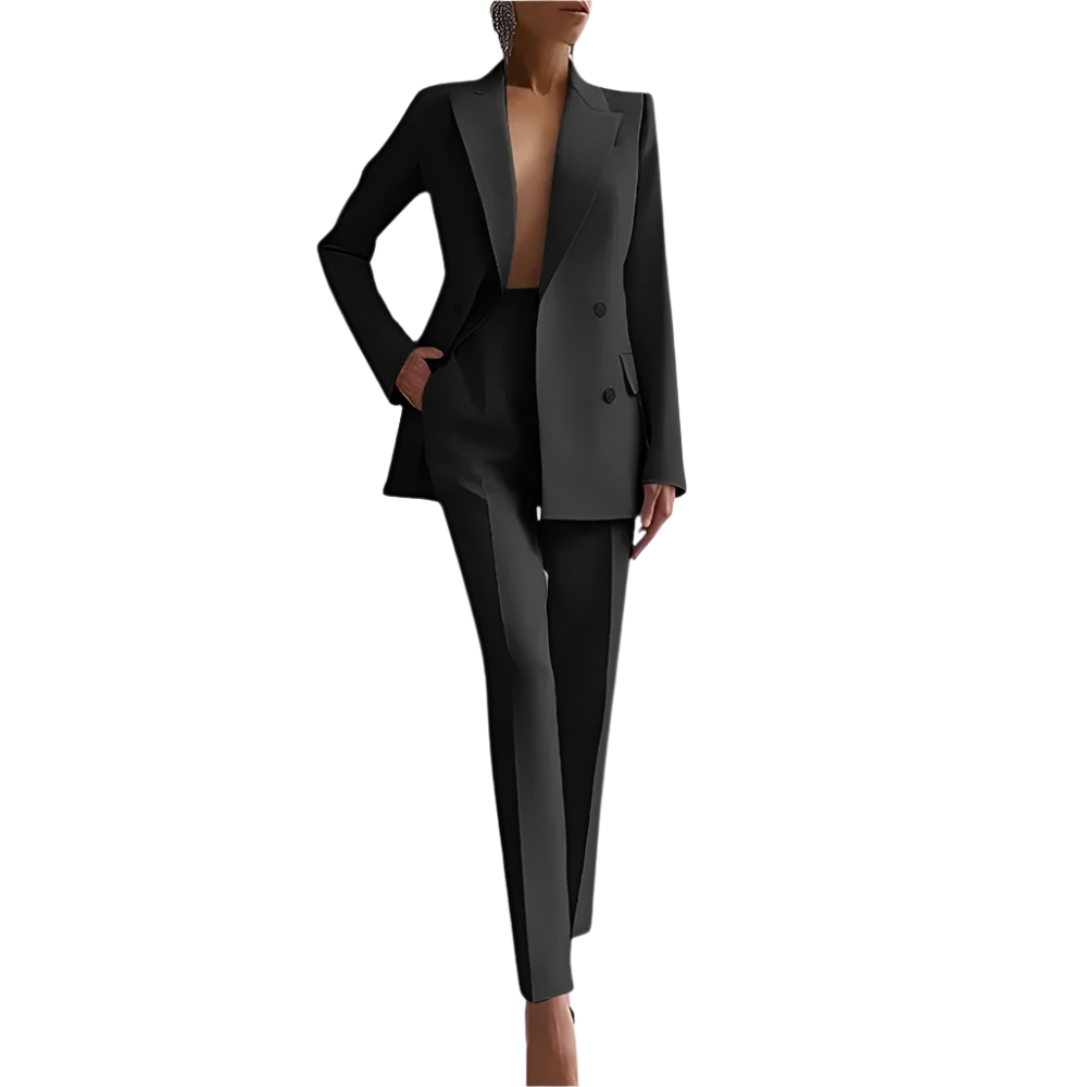 Lune London | Elegant Double-breasted Suit for Women
