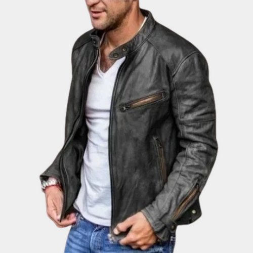 Lune London | Classic Weatherproof Leather Jacket for Men