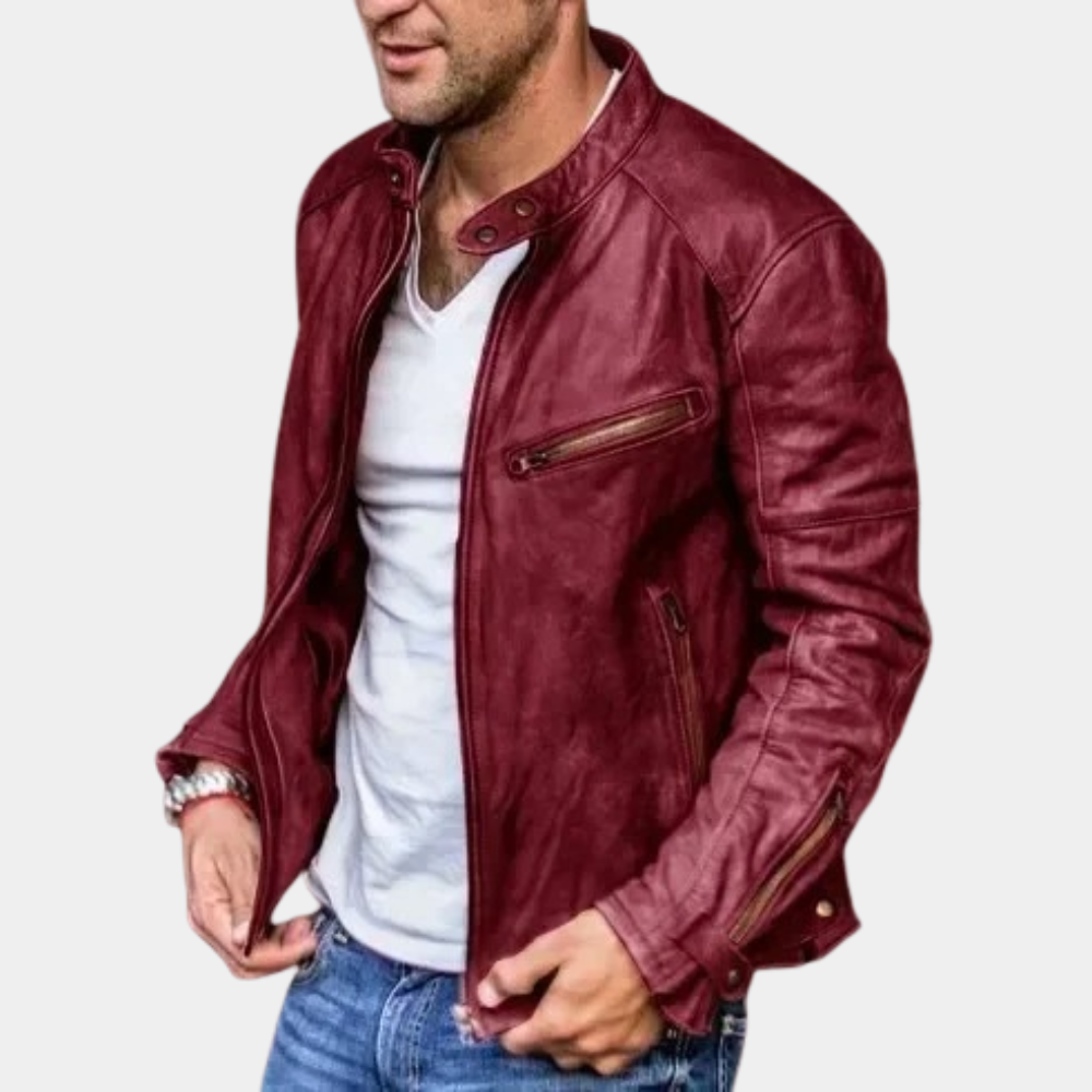 Lune London | Classic Weatherproof Leather Jacket for Men