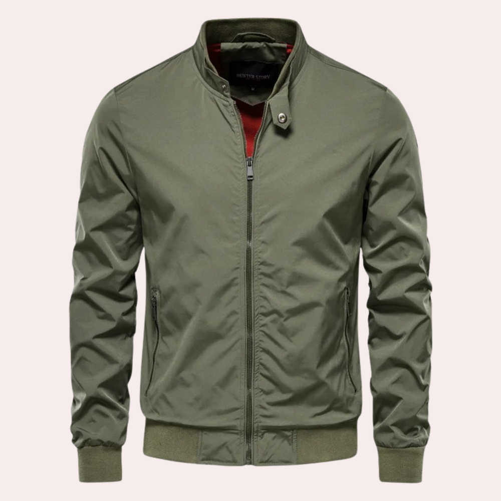 Lune London | Men's summer jacket with high collar and zipper