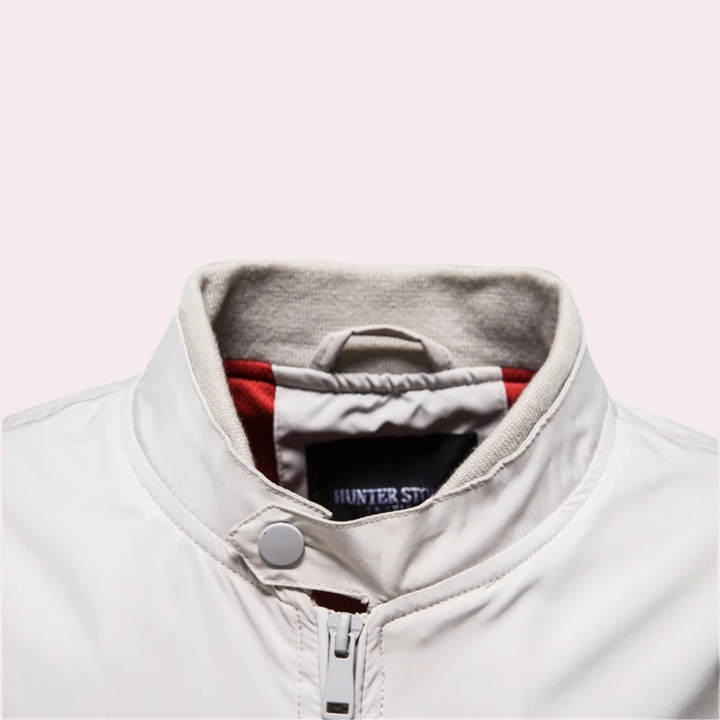 Lune London | Men's summer jacket with high collar and zipper