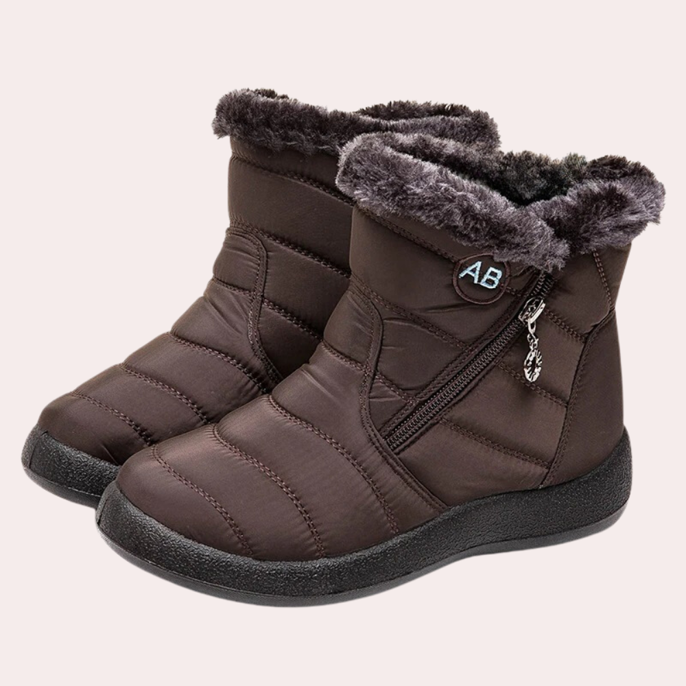 Lune London | Boots - Warm lined, quilted design - Zipper & non-slip sole