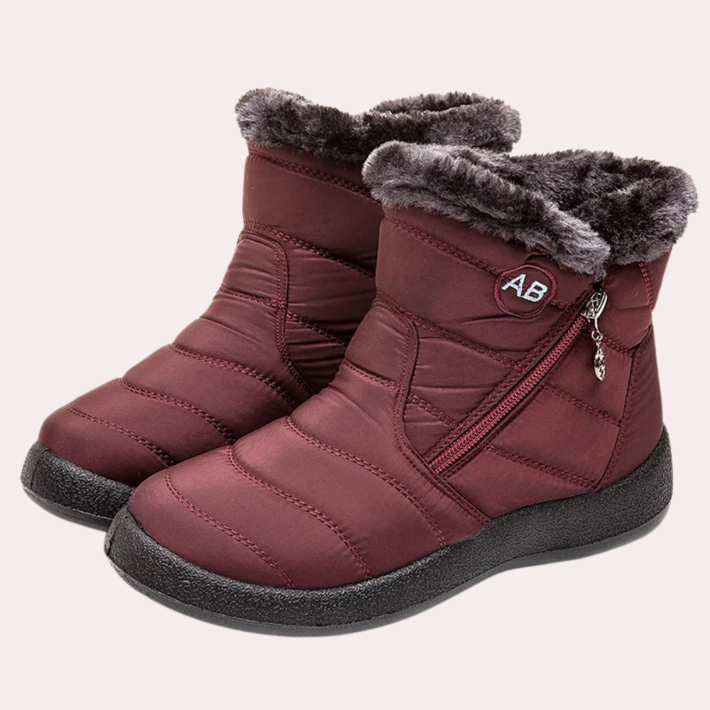 Lune London | Boots - Warm lined, quilted design - Zipper & non-slip sole