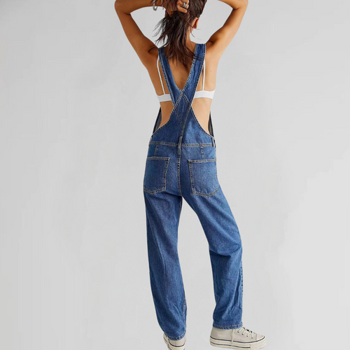 Lune London | Women's Denim Overalls with Cross-Back Design