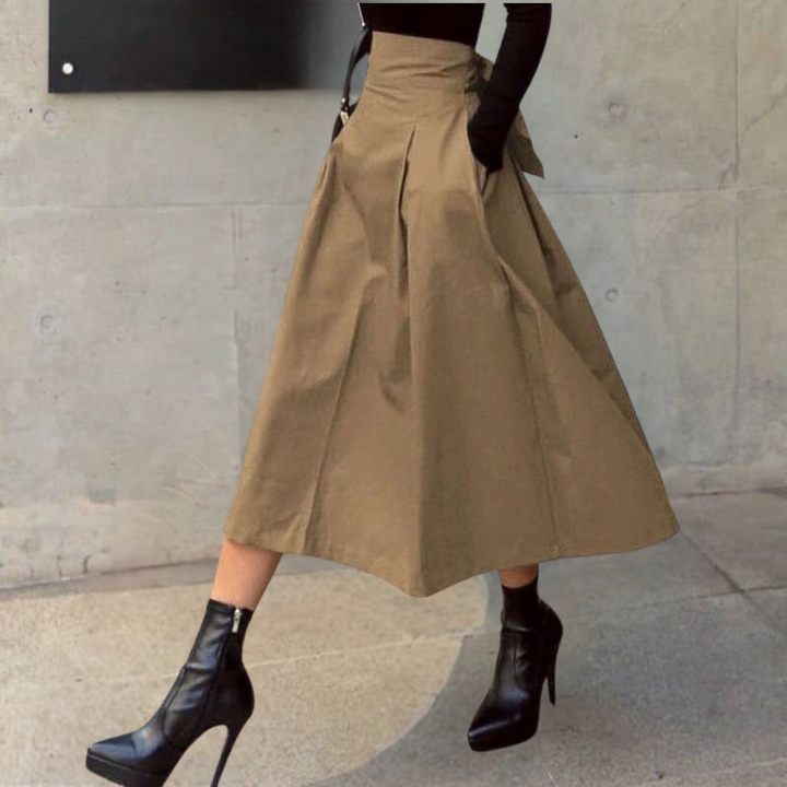 Lune London | Women's Skirt with High Waist and Bow