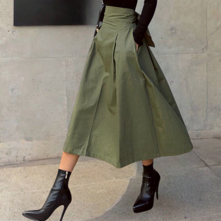 Lune London | Women's Skirt with High Waist and Bow