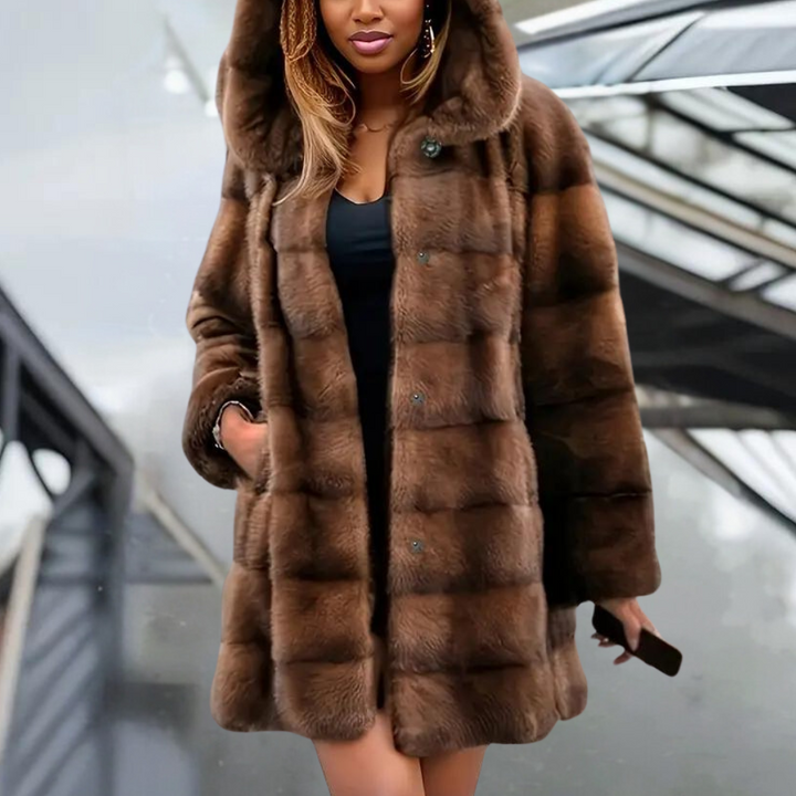 Lune London | Warm and Soft Winter Hooded Jacket for Women