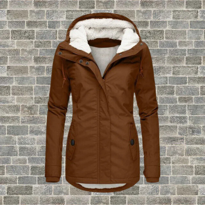 Lune London | Fashionable coat with hood for winter and autumn