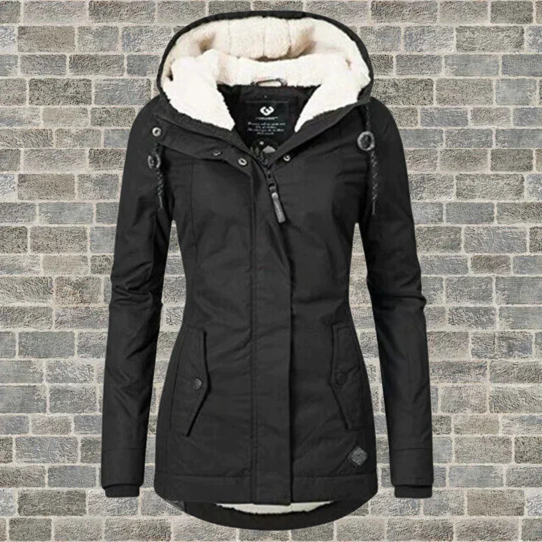 Lune London | Cotton pleated coat with hood