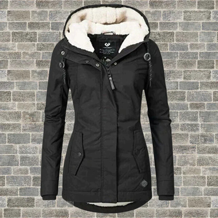 Lune London | Pleated cotton coat with hood