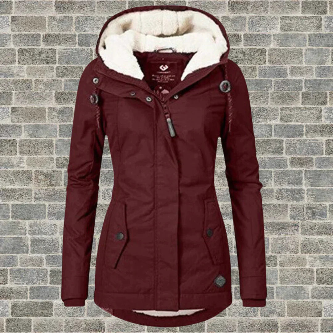 Lune London | Fashionable coat with hood for winter and autumn