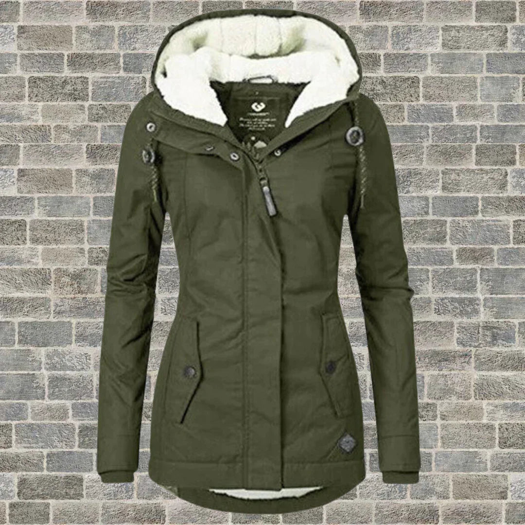 Lune London | Fashionable coat with hood for winter and autumn