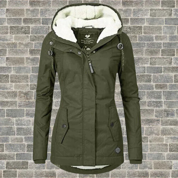 Lune London | Pleated cotton coat with hood
