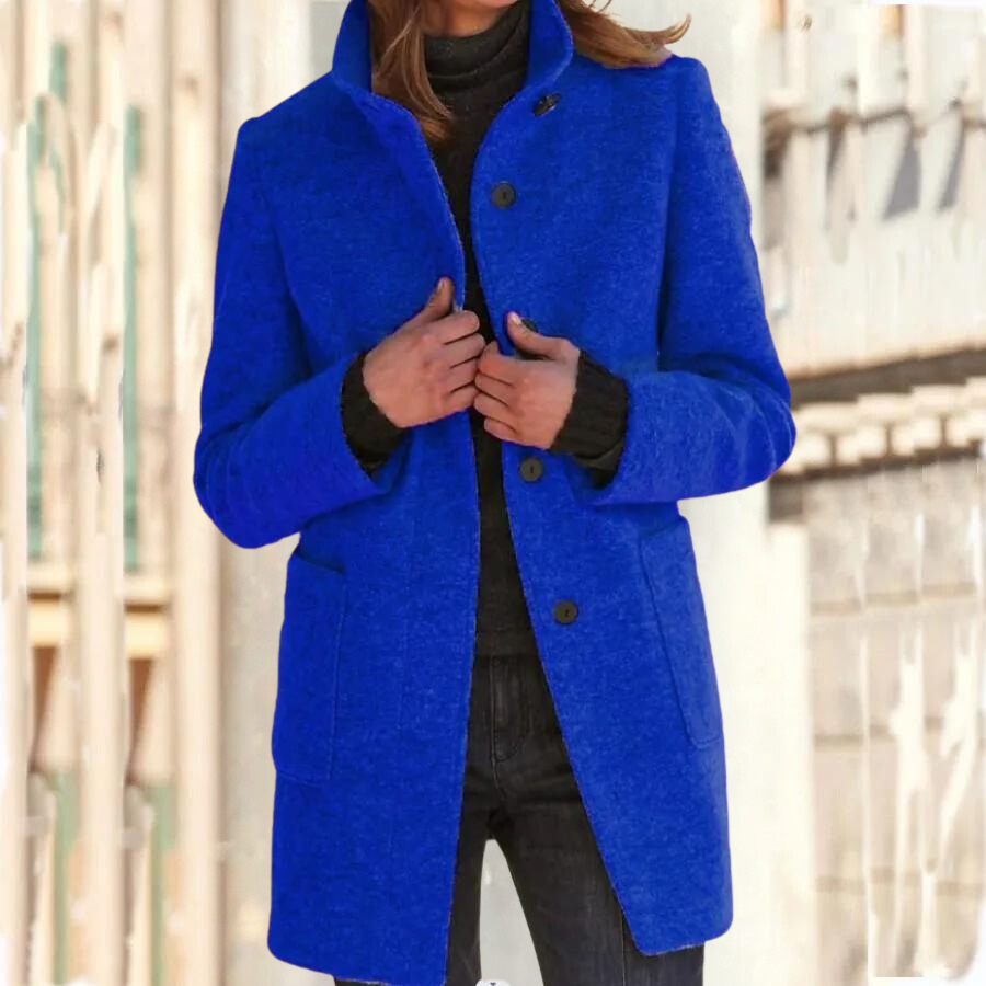 Lune London | Elegant high collar coat for women