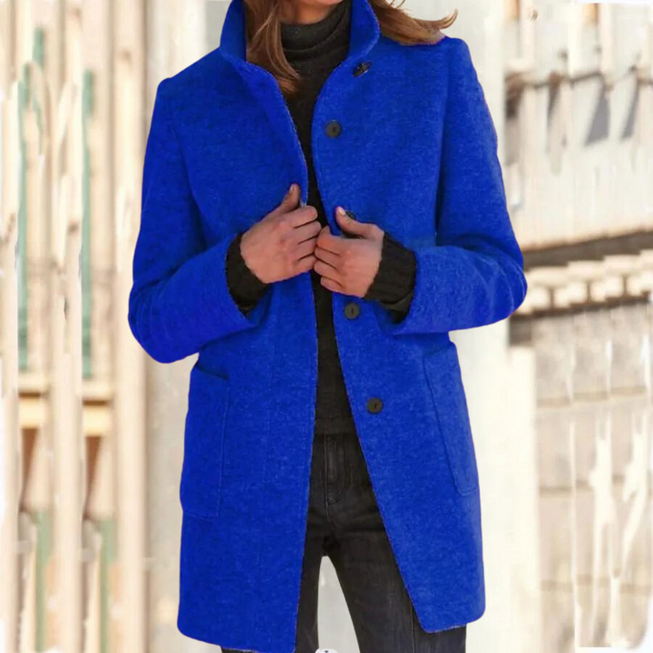 Lune London | Elegant high collar coat for women