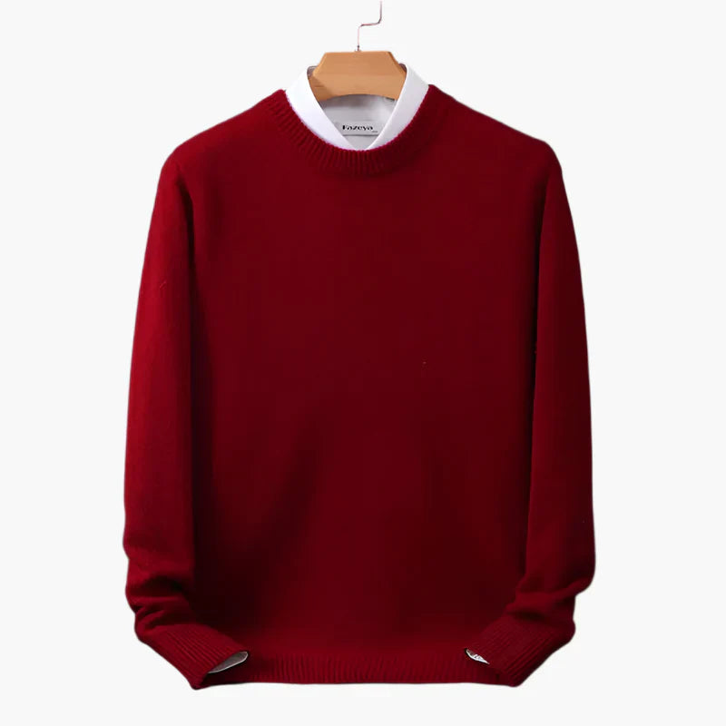 Lune London | Business sweater with collar - Elegant knit sweater for the office and everyday