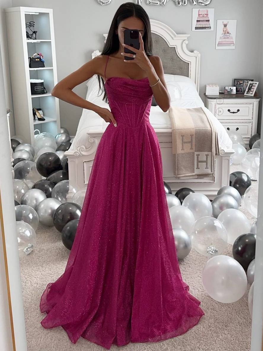 Lune London | Long Dress Tan with Fine Straps Sleeveless Women Elegant Evening Ceremony