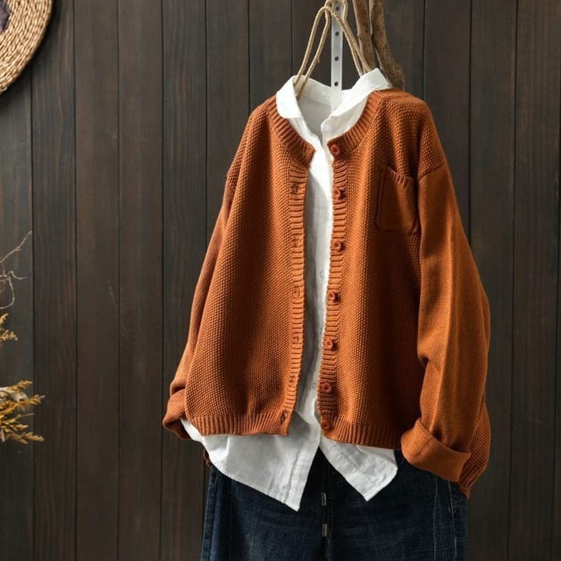 Lune London | Cardigan - Knit - Button Closure - Oversized Fit - Soft and Comfortable