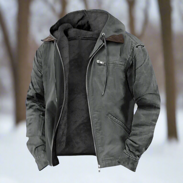 Lune London | Jacket - Windproof cotton blend fabric - Lined with hood and zipper - Casual fit