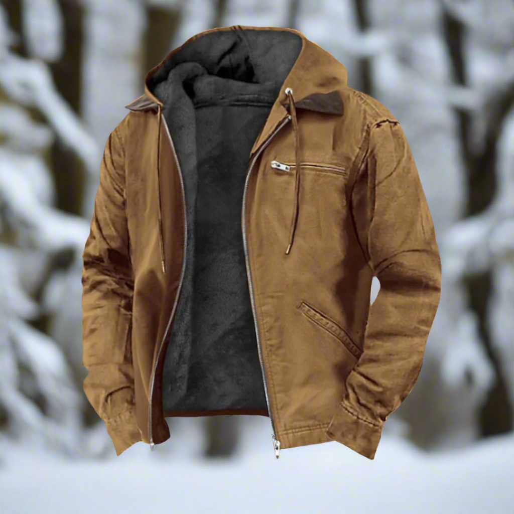Lune London | Jacket - Windproof cotton blend fabric - Lined with hood and zipper - Casual fit
