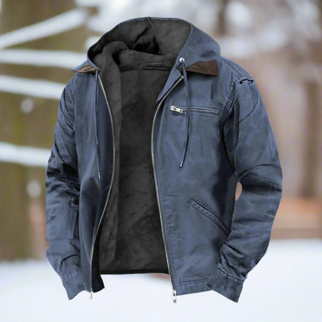Lune London | Jacket - Windproof cotton blend fabric - Lined with hood and zipper - Casual fit