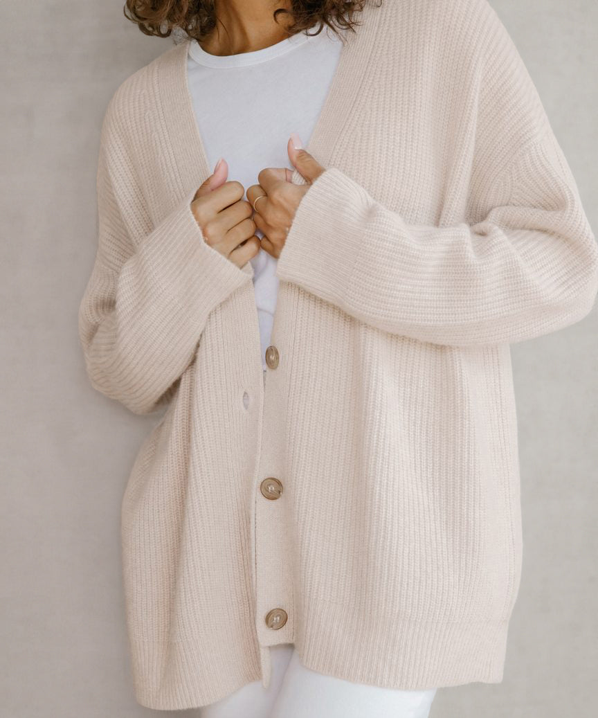Lune London | Cocoon Cashmere Cardigan for Women