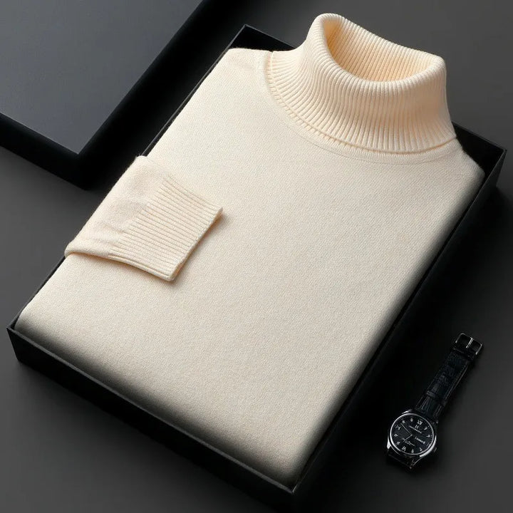 Lune London | Cashmere sweater for men - Roll neck, Classic fit