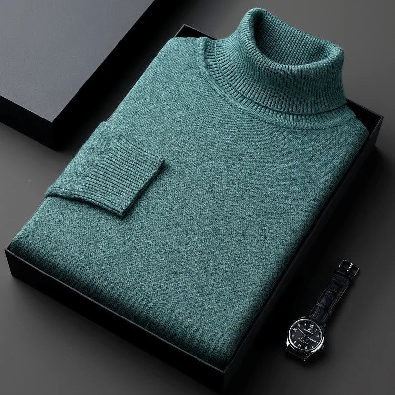 Lune London | Cashmere sweater for men - Roll neck, Classic fit