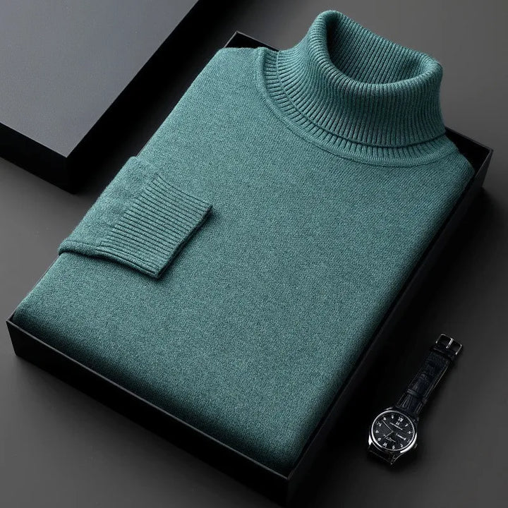 Lune London | Cashmere sweater for men - Roll neck, Classic fit