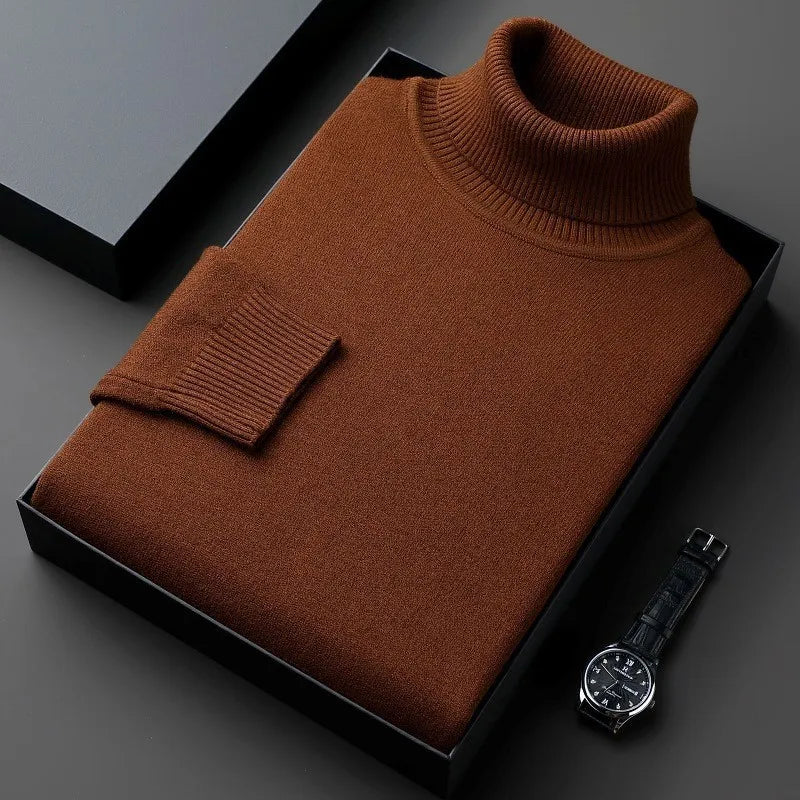 Lune London | Cashmere sweater for men - Roll neck, Classic fit