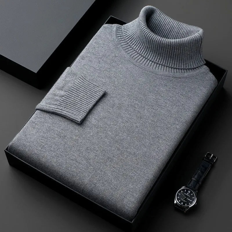 Lune London | Cashmere sweater for men - Roll neck, Classic fit