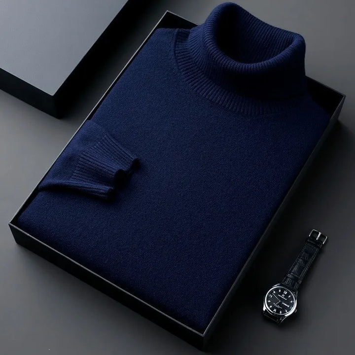 Lune London | Cashmere sweater for men - Roll neck, Classic fit