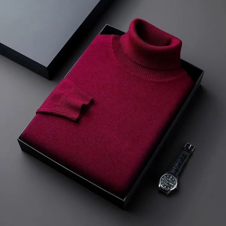 Lune London | Cashmere sweater for men - Roll neck, Classic fit