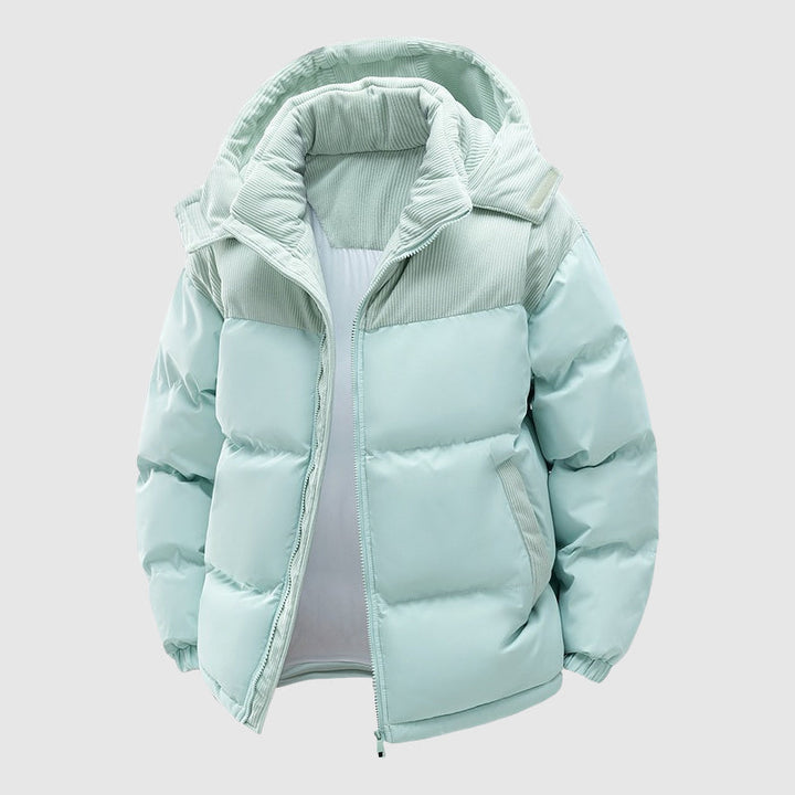 Lune London | Quilted Relaxed Fit Puffer Jacket - Hood With Zipper Men's Jacket