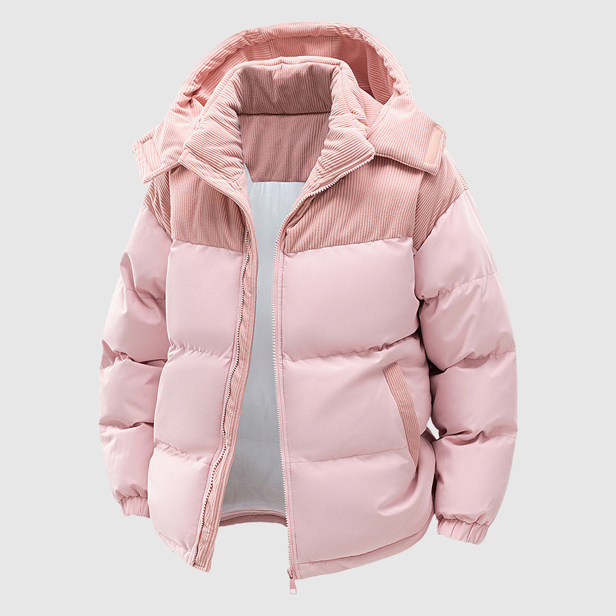 Lune London | Quilted Relaxed Fit Puffer Jacket - Hood With Zipper Men's Jacket