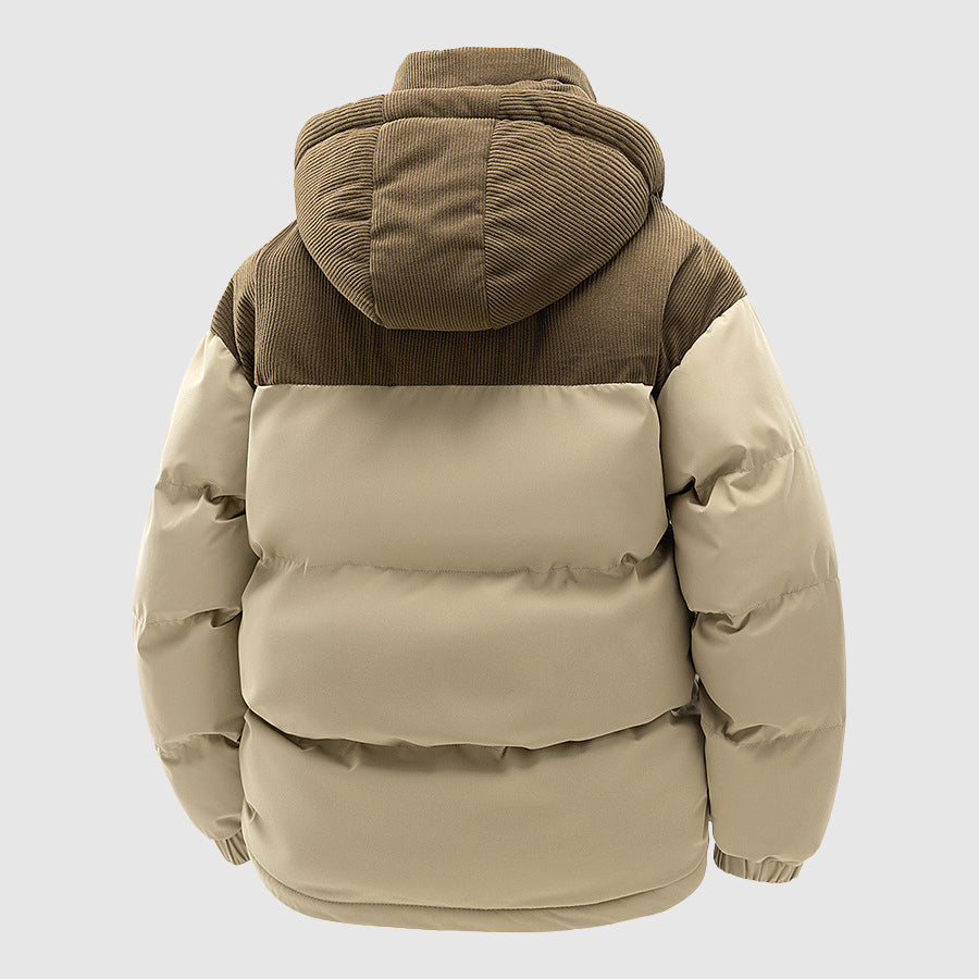 Lune London | Quilted Relaxed Fit Puffer Jacket - Hood With Zipper Men's Jacket