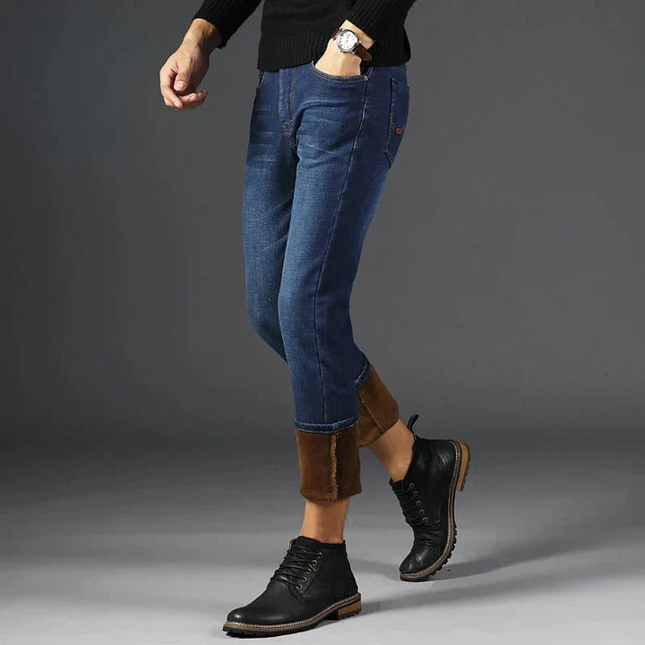 Lune London | LOUIS | Fashionable warmth with FREEZEFRAME DENIM | Winter pants for men with Bulu