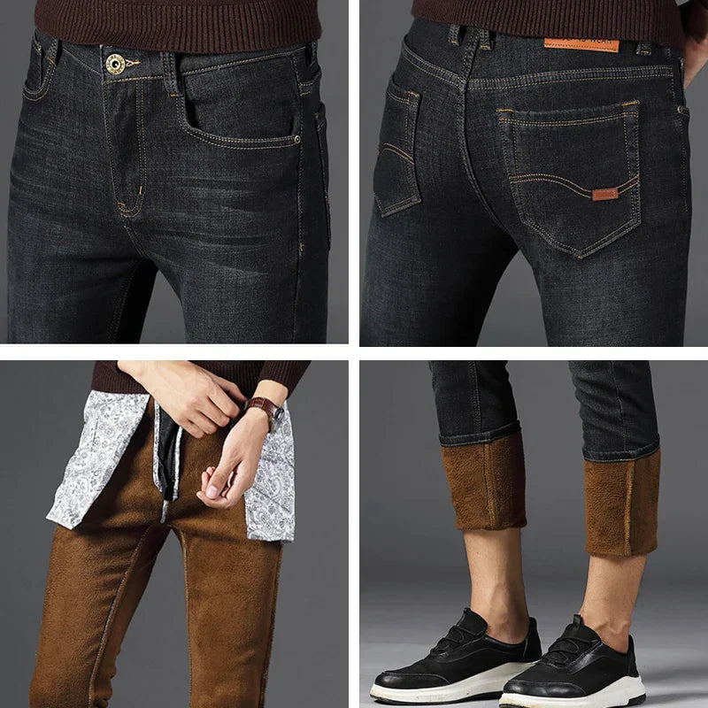 Lune London | LOUIS | Fashionable warmth with FREEZEFRAME DENIM | Winter pants for men with Bulu