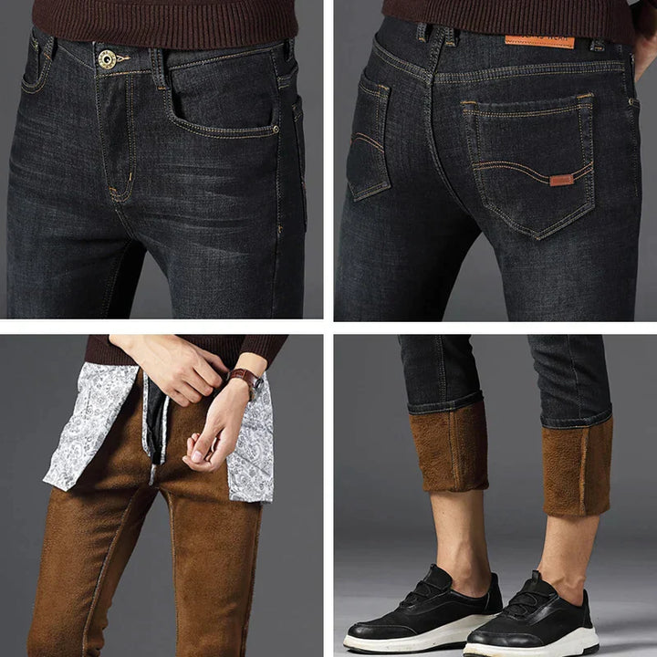 Lune London | LOUIS | Fashionable warmth with FREEZEFRAME DENIM | Winter pants for men with Bulu
