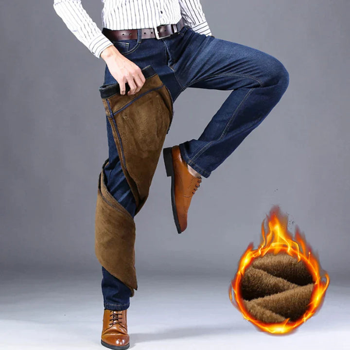 Lune London | LOUIS | Fashionable warmth with FREEZEFRAME DENIM | Winter pants for men with Bulu