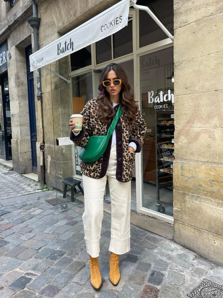 Lune London | Casual Cardigan Animal Print Comfortable and Stylish