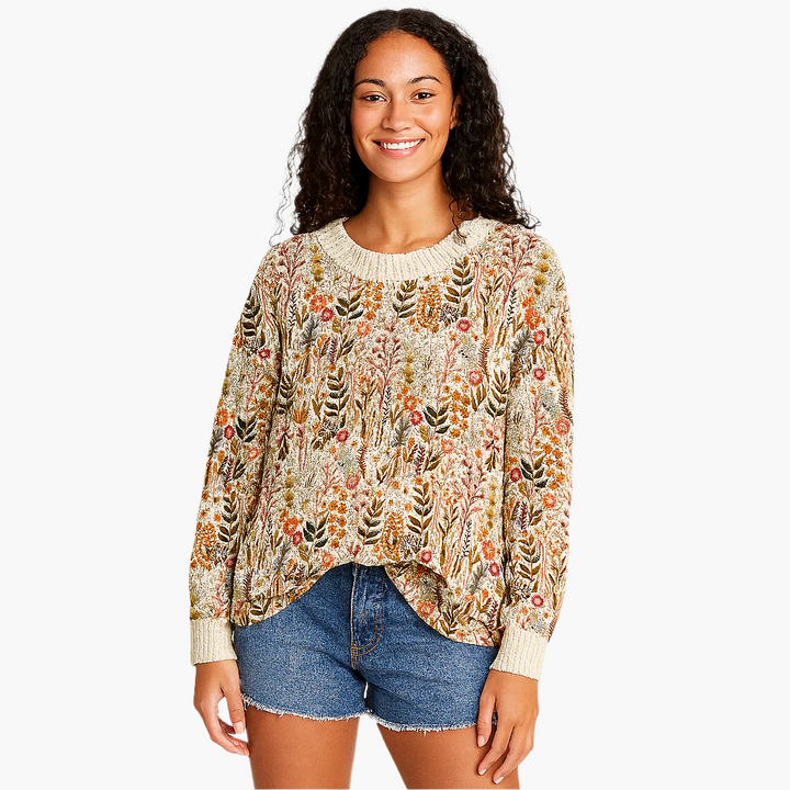 Lune London | Vintage floral sweater - Ideal for leisure and everyday