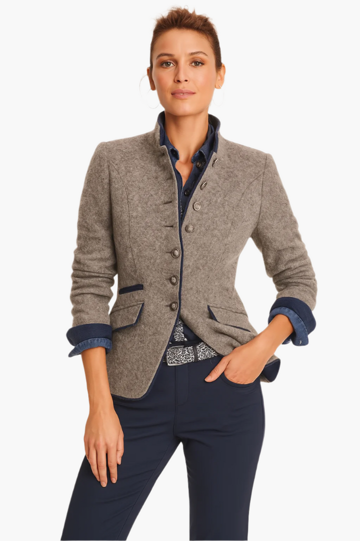 Lune London | Blazer with Stand-Up Collar for Women Winter