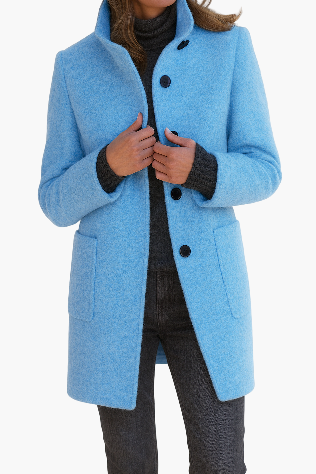 Lune London | Elegant modern short coat transition jacket for everyday and work