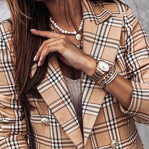 Lune London | Checked Blazer for Women, Tailored Fit - Elegant