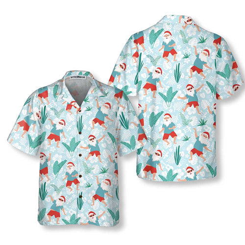 Lune London | Merry Santa Dancing Hawaiian Shirt, Funny Santa T-Shirt, Christmas Gift