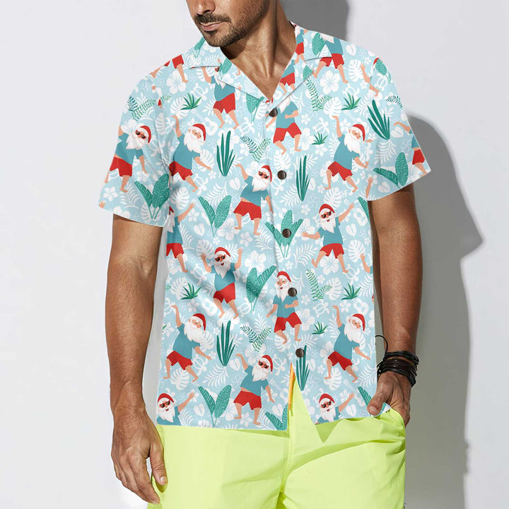 Lune London | Merry Santa Dancing Hawaiian Shirt, Funny Santa T-Shirt, Christmas Gift