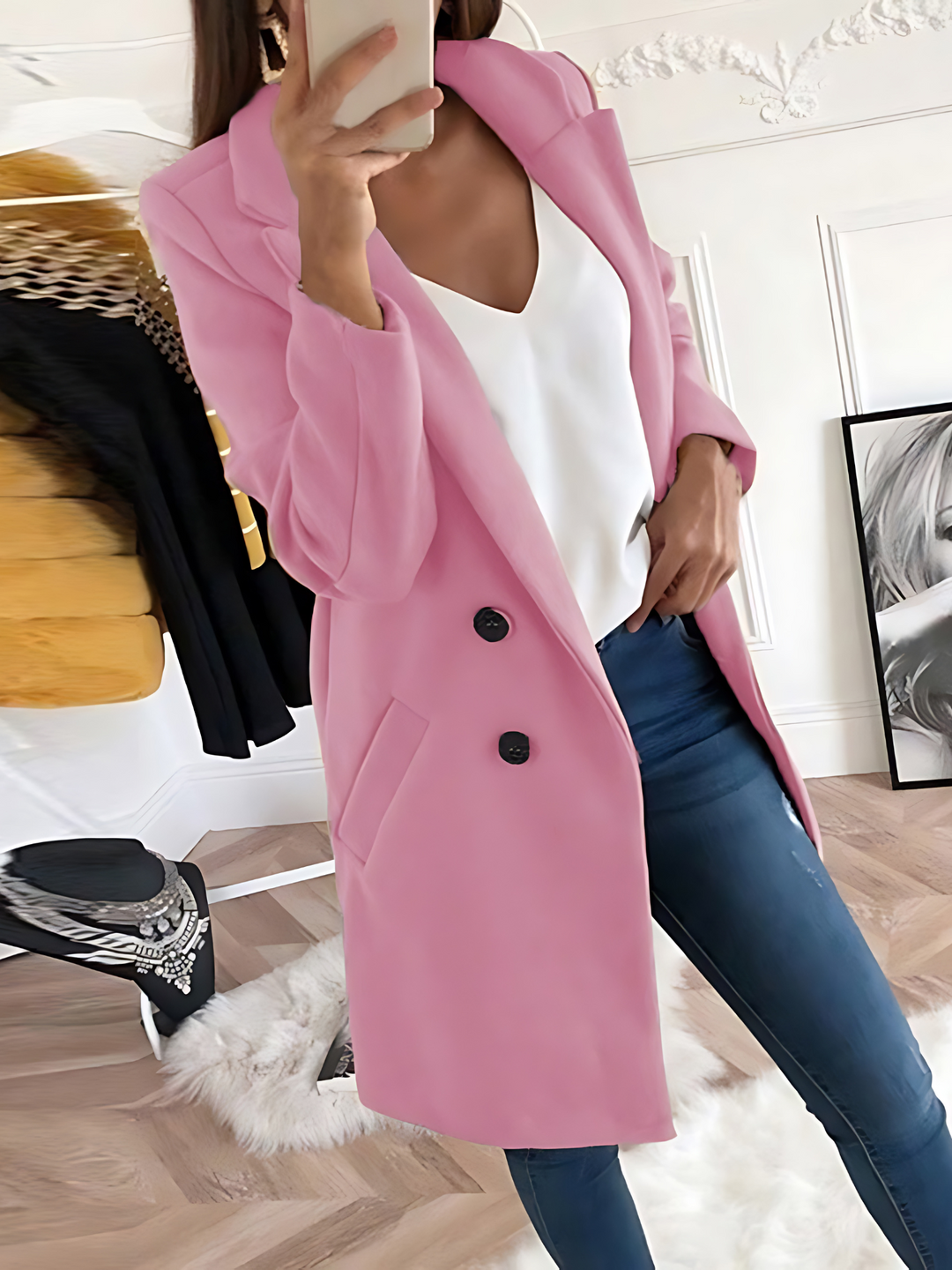 Lune London | Chic Design Coat for Women, Long Sleeve - Winter