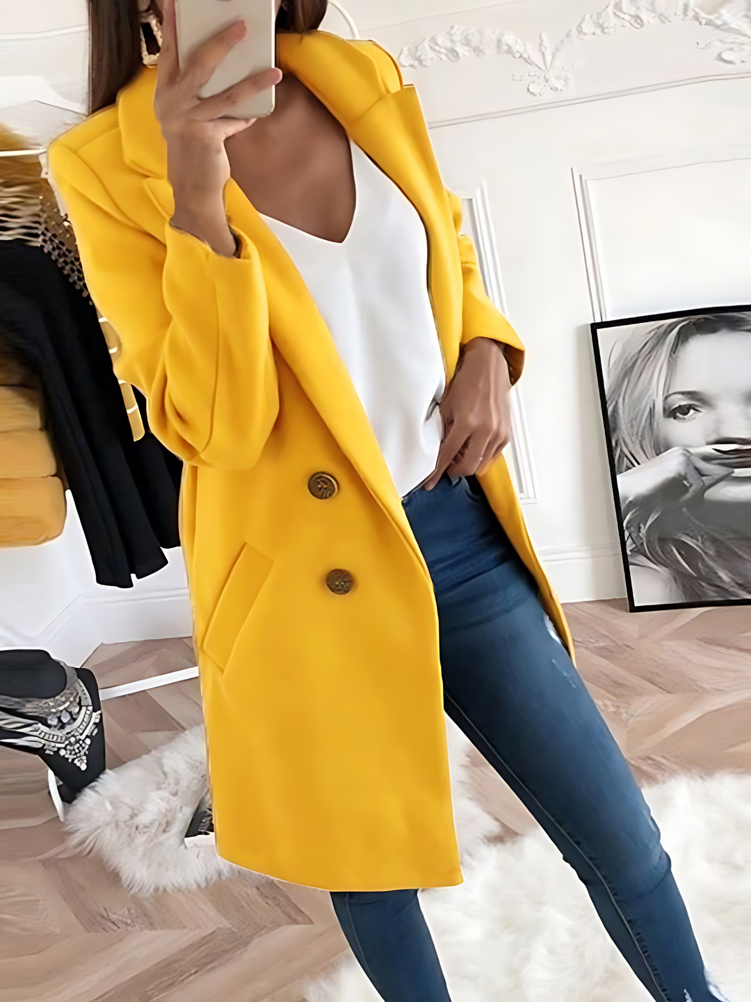 Lune London | Chic Design Coat for Women, Long Sleeve - Winter