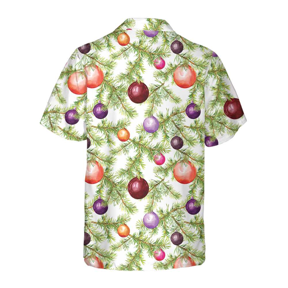 Lune London | Boules de Noël et chemises hawaïennes à branches de sapin, Chemise de Noël amusante, Meilleure idée de cadeau de Noël